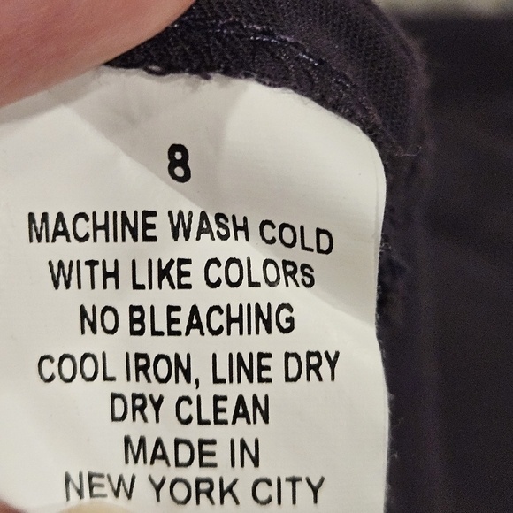 Peace Of Cloth SZ 8 Eggplant Flat Front Wide Leg Side Zip Cropped Urban Pants - Picture 5 of 13